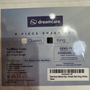 Bamboo Blend 6-Piece Sheet Set - White